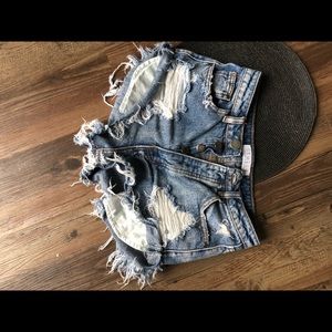 Distressed shorts NWOT